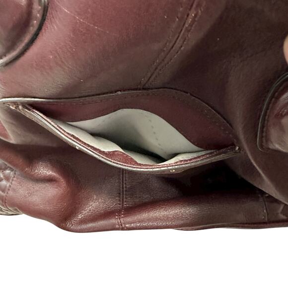 Aimme Kestenberg Chocolate Brown Leather Convertible Shoulder Bag Purse Tote - Picture 3 of 10